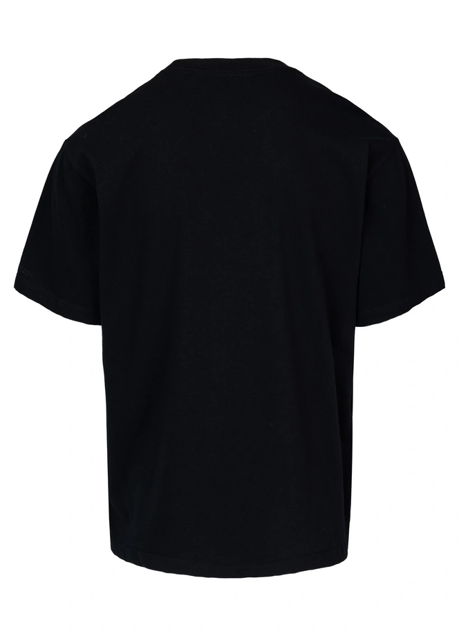 Koszulka męska T-Shirt oversize Pitbull Skull Logo Loose Fit czarna