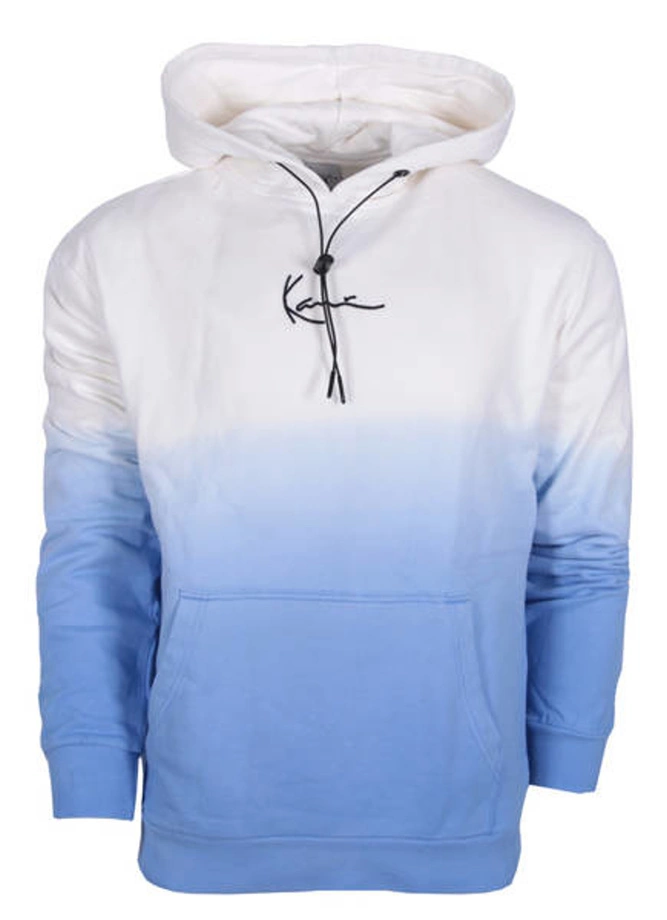 Bluza z kapturem Karl Kani Signature Gradient hoodie white/blue