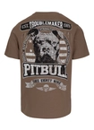 Koszulka męska T-Shirt Pit Bull Pitbull Troublemaker ciemno brązowa