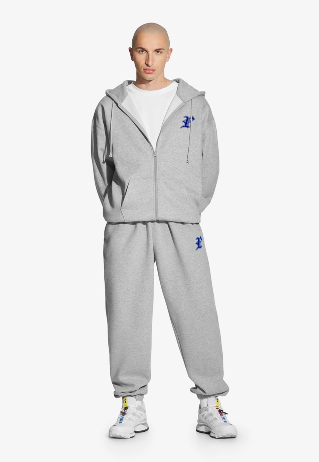 Bluza męska rozpinana z kapturem Prosto Ghotic P szara