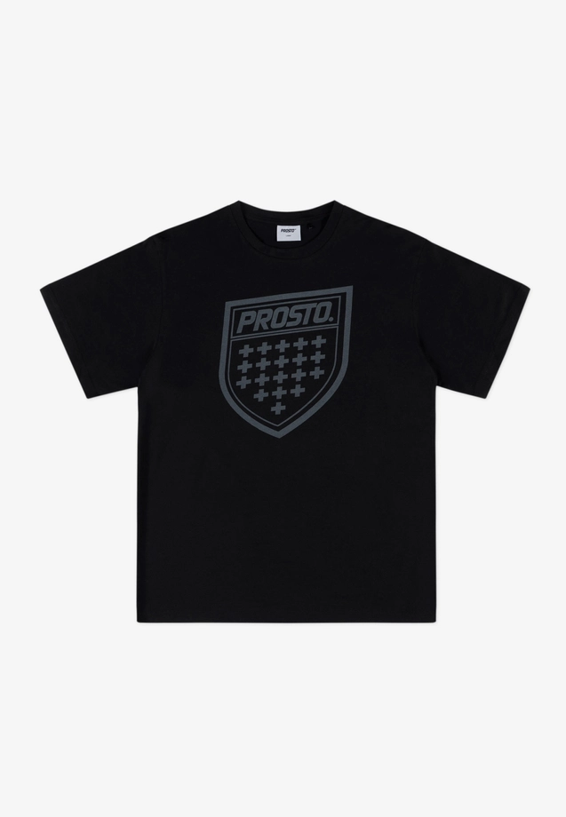 Koszulka męska t-shirt Prosto Shield czarna