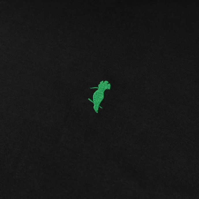 Koszulka męska T-shirt Dudek P56 Logo Trawka czarny