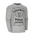 Bluza męska Ganja Mafia GMF Heavy Smokers crewneck szara