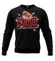 Bluza męska bez kaptura Public Enemy Morda nie szklanka crewneck czarna