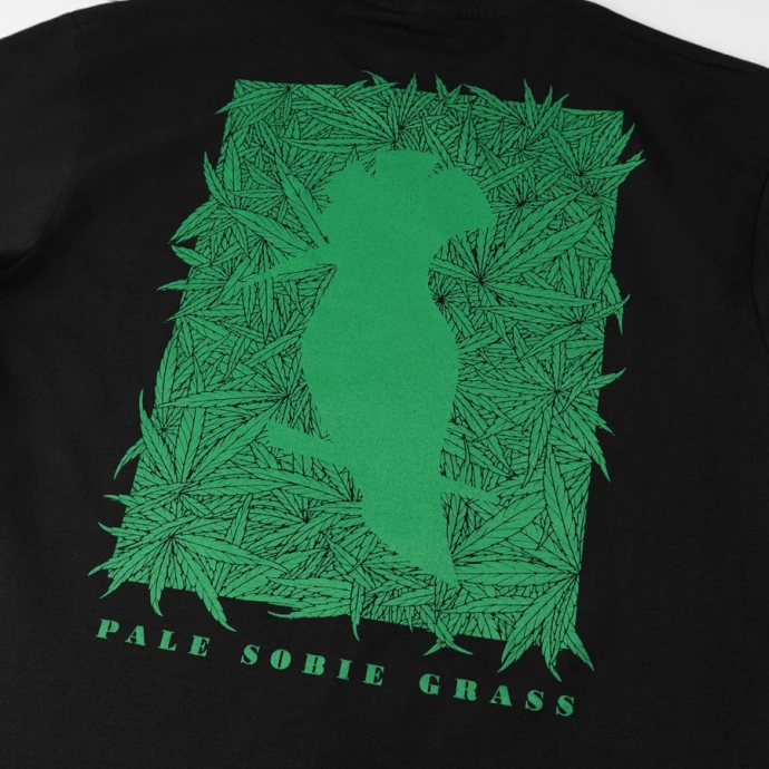 Koszulka męska T-shirt Dudek P56 Logo Trawka czarny