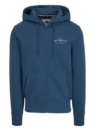 Bluza męska rozpinana z kapturem Pit Bull Sampson 25 ZIP ciemno niebieska