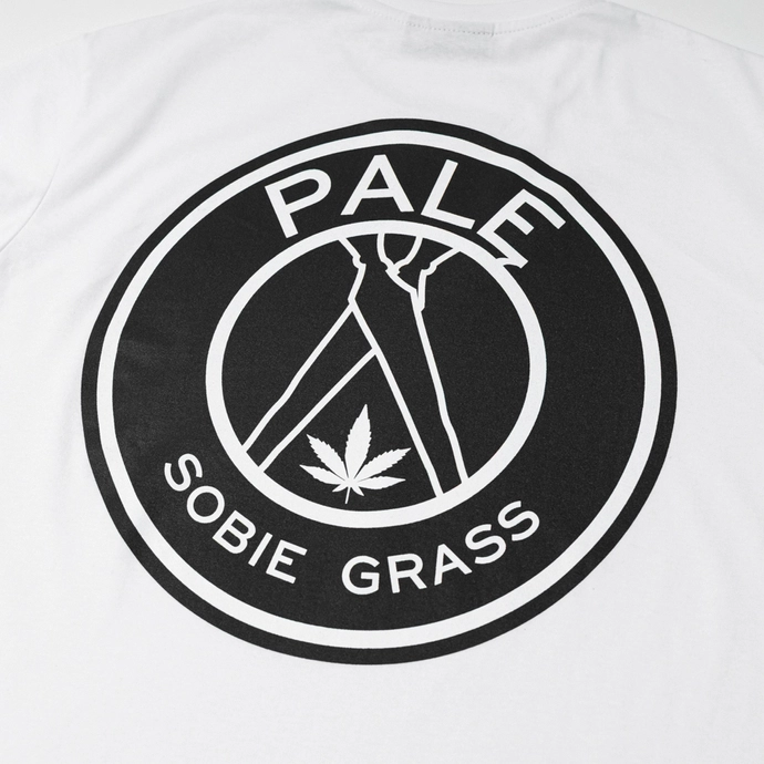 Koszulka męska T-shirt Dudek P56 Palę Sobie Grass biała