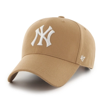 Czapka z daszkiem 47 Brand MLB New York Yankees Camel brązowa
