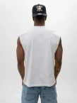 Koszulka męska tank top Jigga Wear Badge biała