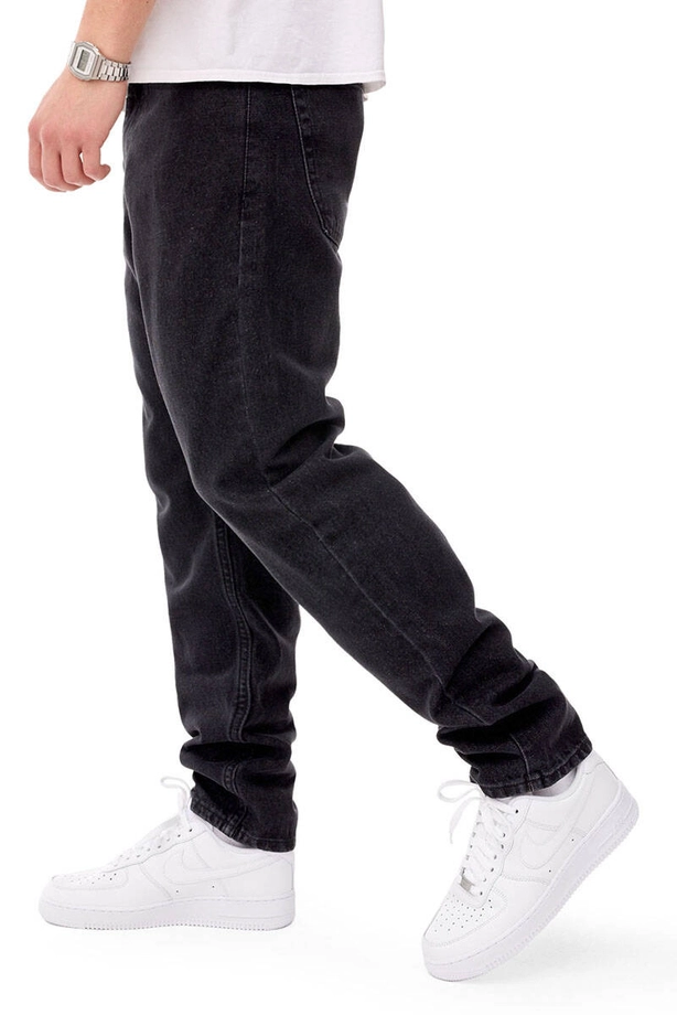 Spodnie męskie Jeans Mass Denim Signature 2.0 sprane czarne