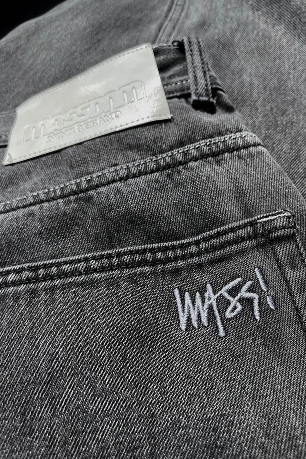 Spodnie męskie Jeans Mass Denim Signature 2.0 sprane czarne
