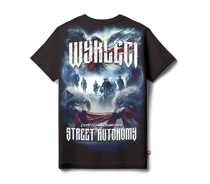 Koszulka męska t-shirt Street Autonomy Wyklęci czarna
