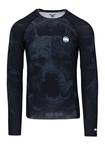 Koszulka męska rashguard Pitbull Longsleeve Pitbull World czarna