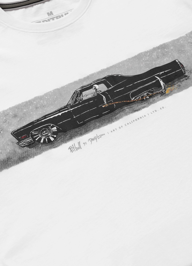 Koszulka męska T-Shirt Pit Bull Pitbull Devil's Deville biała