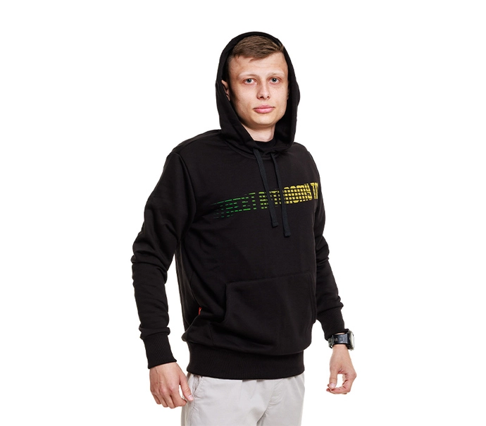 Bluza męska z kapturem Street Autonomy Back Team czarna