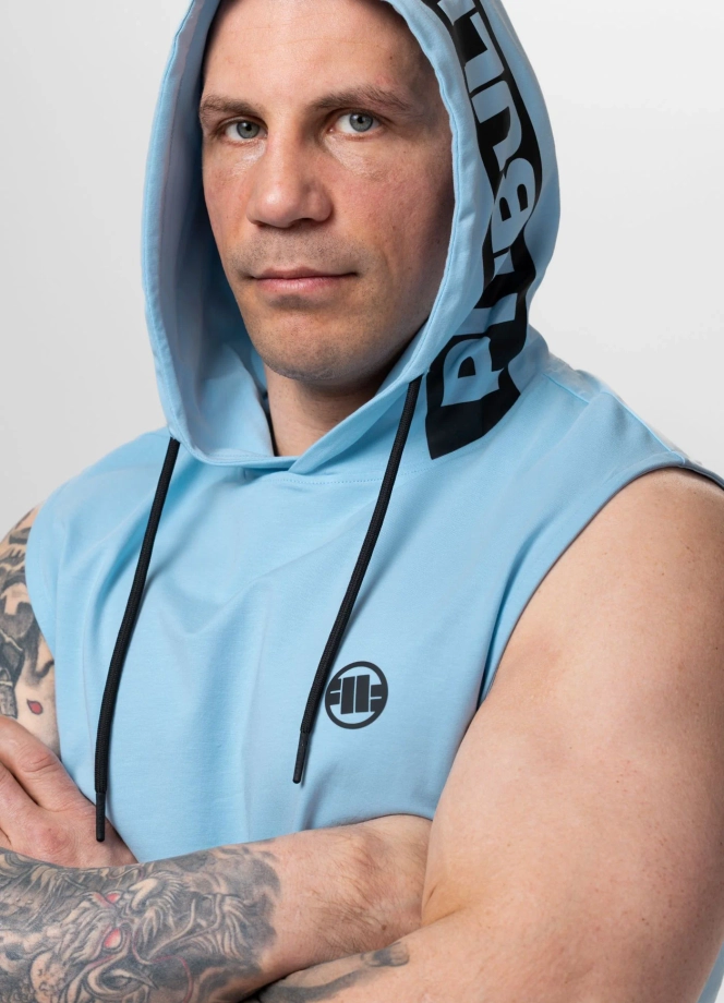 Koszulka męska tank top z kapturem Pit Bull Pitbull Mercado Hilltop niebieska