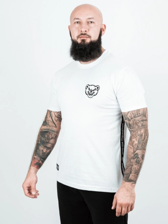 Koszulka męska t-shirt Środowisko Miejskie Miś Lampas biała