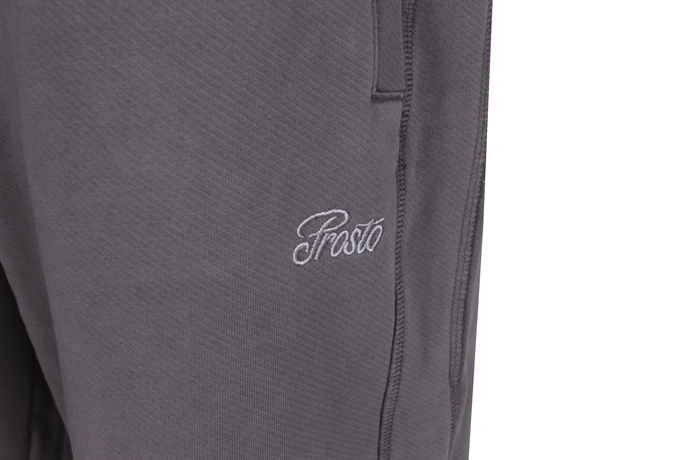 Spodnie dresowe męskie Prosto Klasyk Ligo grafitowe