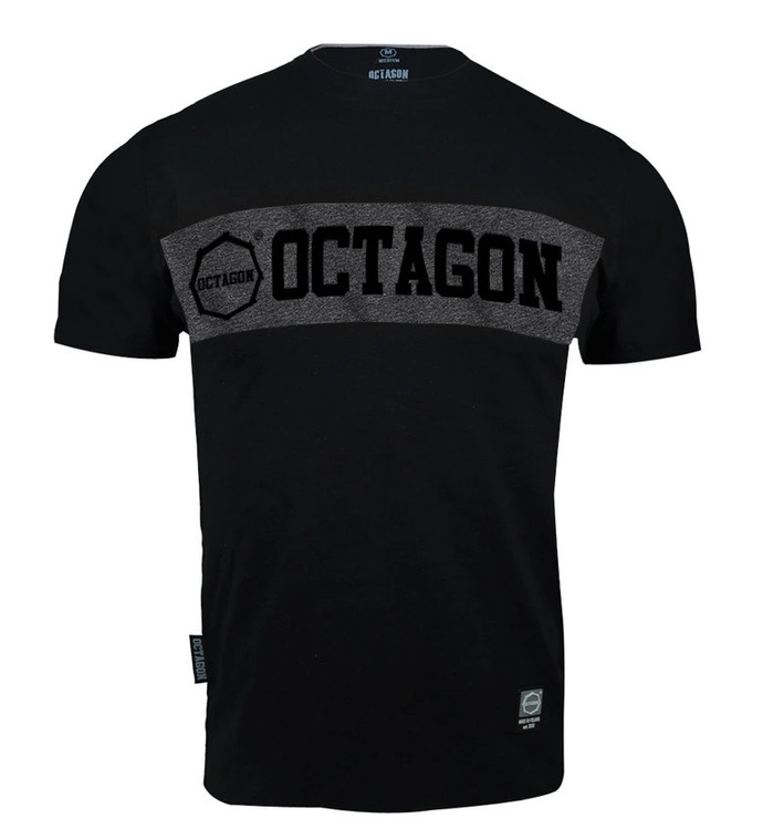 Koszulka męska T-shirt Octagon Middle czarno/szara
