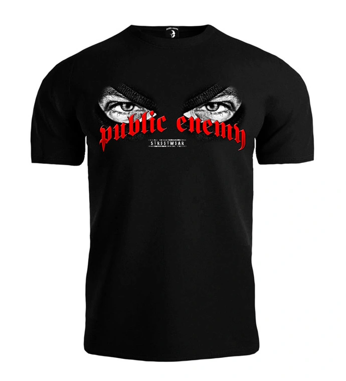 Koszulka męska T-shirt Public Enemy Prawo Ulicy czarna