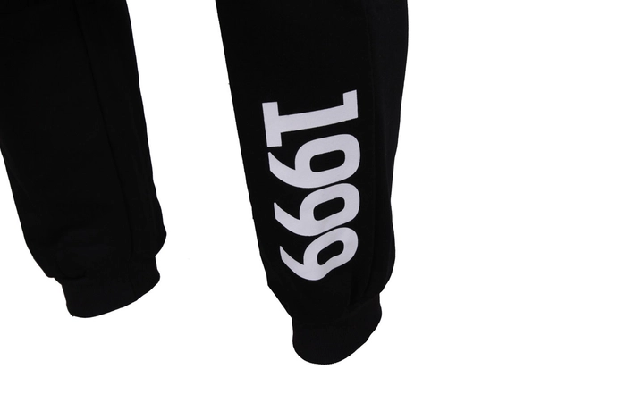 Spodnie dresowe męskie Prosto Klasyk Oflot czarne