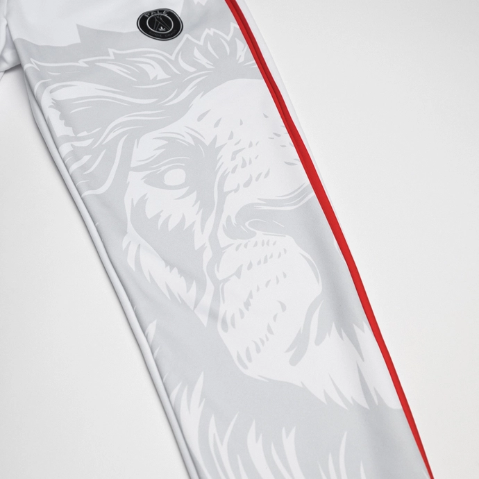 Spodnie męskie dresowe Dudek P56 Palę Sobie Grass Lion Football białe