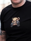 Koszulka męska t-shirt Środowisko Miejskie Fighter Bear czarna