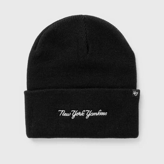 Czapka zimowa unisex 47 Brand MLB New York Yankees Script czarna