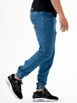 Spodnie męskie Jeans Jogger Jigga Wear Crown Classic niebieskie