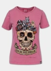 Koszulka t-shirt damska Pit Bull Dia De Los Perros różowa