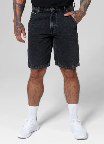 Spodenki szorty jeans męskie Pitbull Carpenter czarme