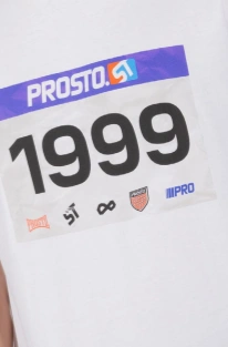 Koszulka męska t-shirt Prosto Runner biała