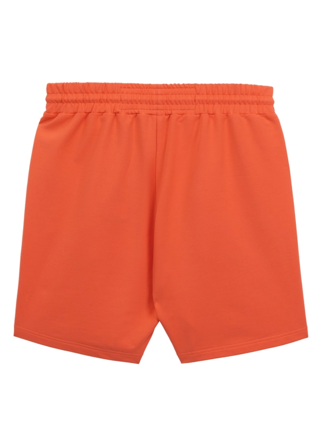 Komplet dresowy męski krótki Pitbull Pit Bull Tape Nugget łososiowy pomarańczowy