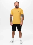 Koszulka męska T-Shirt Pit Bull Pitbull San Diego CA Small Logo Slim Fit żółta