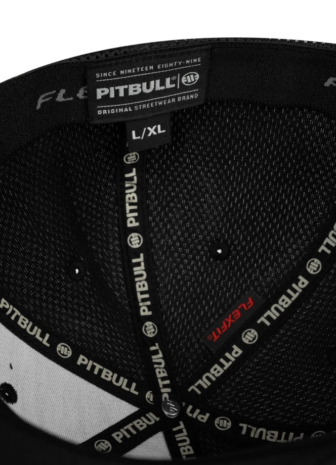 Czapka z daszkiem Full Cap Mesh Pit Bull Tyrian czarna