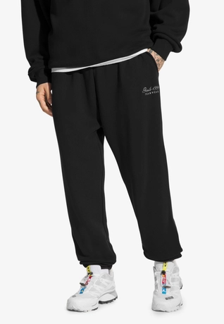 Spodnie dresowe męskie Prosto Football czarne