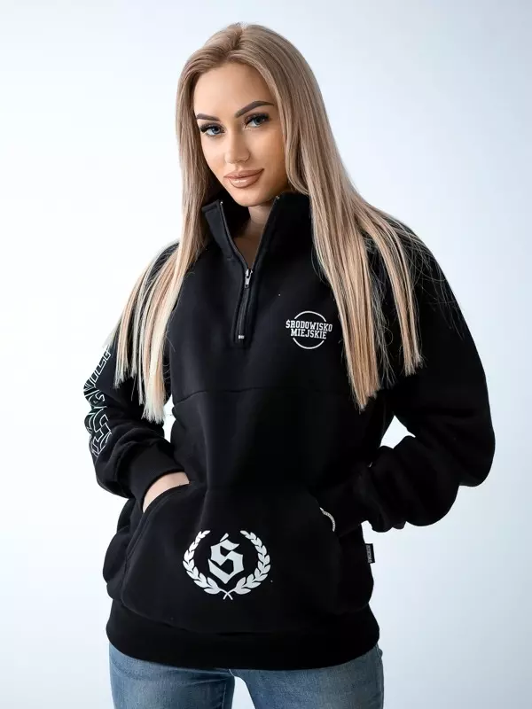 Bluza unisex stójka Środowisko Miejskie New Street Classic czarna