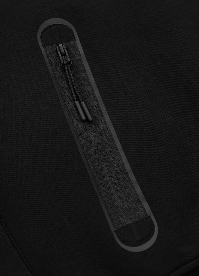 Komplet męski dresowy krótki Pitbull Pit Bull Dogwood czarny