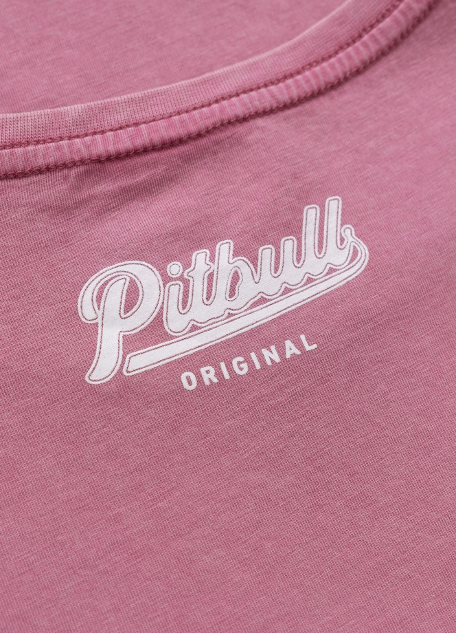 Koszulka damska T-shirt Pit Bull Angel Logo różowa