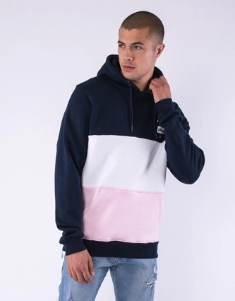 Bluza z kapturem Cayler & Sons Camingo Blocked hoody navy/white/pink