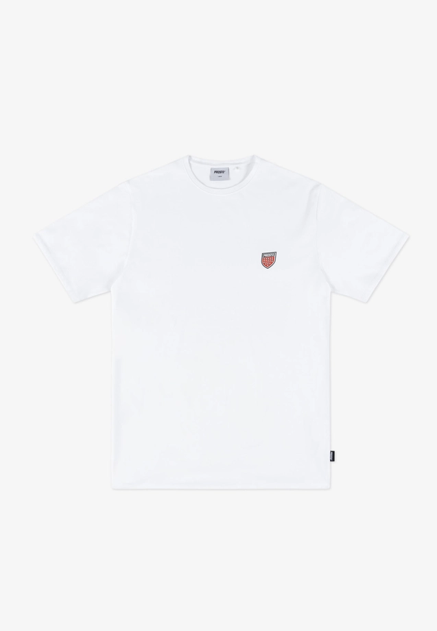 Koszulka męska t-shirt Prosto Shield Slim biała