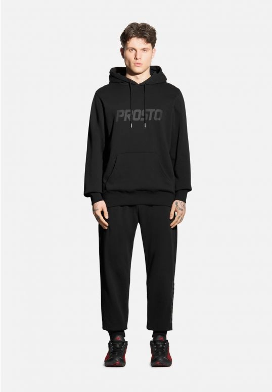 Spodnie dresowe męskie Prosto Matched czarne