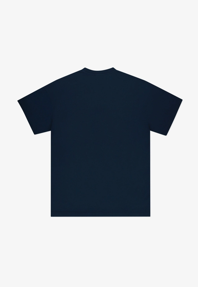 Koszulka męska t-shirt oversize Prosto NoBarking granatowa