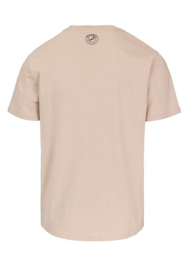 Koszulka męska T-Shirt Pit Bull Pitbull San Diego CA ultra kremowa