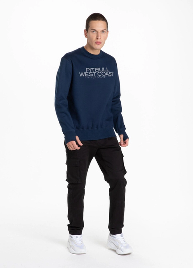 Bluza bez kaptura Pitbull Blue eyed devil 21 crewneck navy