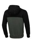 Bluza męska z kapturem Pitbull Pit Bull Terry Two-Color Hilltop hooded czarna/zielona