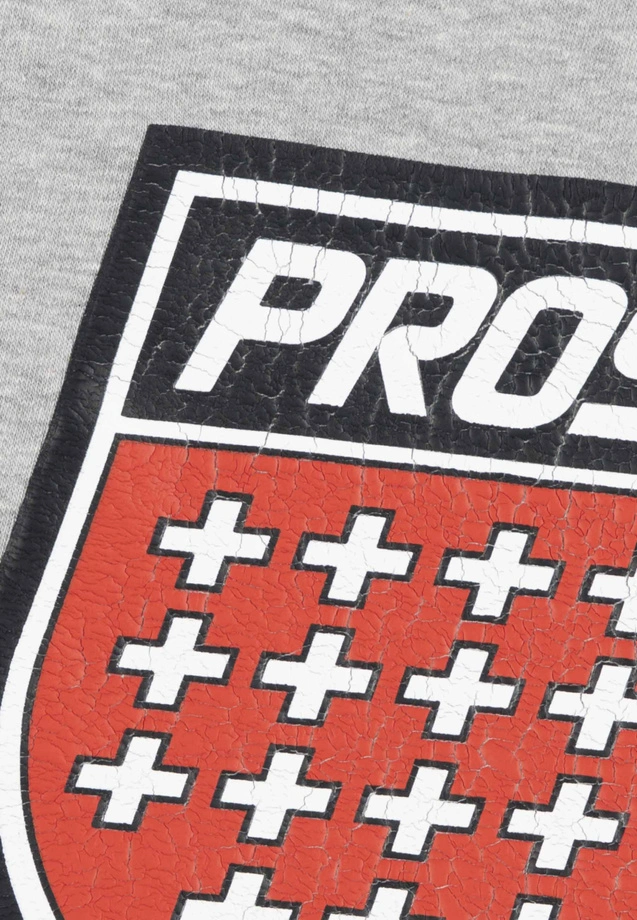 Bluza męska z kapturem Prosto Infine szara
