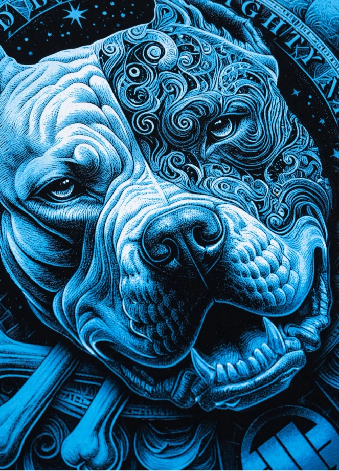 Koszulka męska T-Shirt Pit Bull Pitbull World czarna