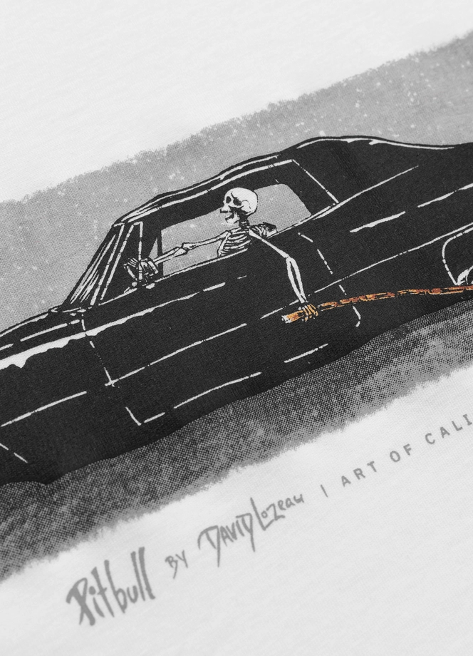 Koszulka męska T-Shirt Pit Bull Pitbull Devil's Deville biała