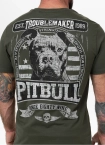 Koszulka męska T-Shirt Pit Bull Pitbull Troublemaker ciemno zielona